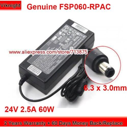 Genuine P1029999-006 60W Charger 24V 2.5A AC Adapter for ZEBRA LOOMIS PRINTER GK420D GK420T GX420D Power Supply