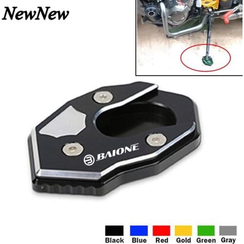 For Kawasaki Z900 Z900RS Z1000 ZX6R ZX10R Motorcycle Kickstand Foot Side Stand Extension Pad Support Plate Enlarge Stand Cover