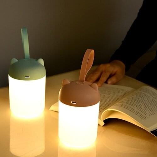 Portable LED Night Light USB Rechargeable Bedroom Bedside Lamp Touch Control Camping Emergency Light Desk Table Lamp For Reading