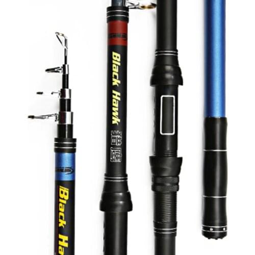 Carbon Fiber Fishing Rod 2.1-3.6m Spinning Fishing Rod Ocean Superhard Pole 3 Color
