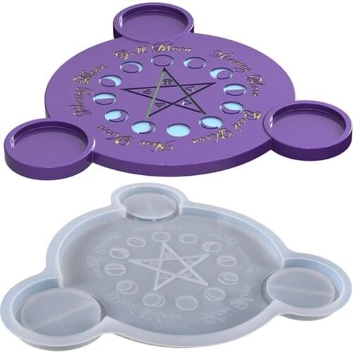 Silicone Casting Molds for DIY Personalized Tarot Card Games Candle Holder Suitable for Various Festivals Magicians Prop