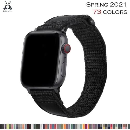 Lebanda Sport loop for apple watch 5 4 3 2 1 band for iwatch strap 38 40 42 44mm woven nylon band 2020 Summer