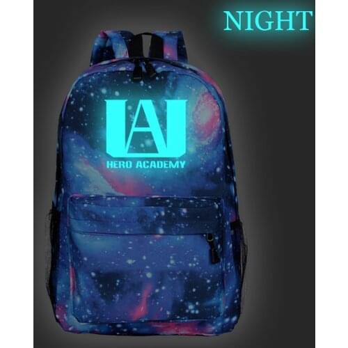 My Hero Academia Luminous Travel Bags Boku No Hero Academia Casual New Pattern Schoolbag Beautiful Students Boys Girls Rucksack