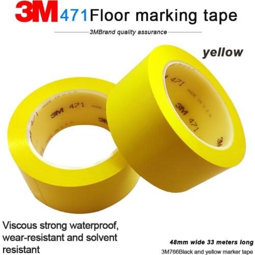 3M 471Warehouse area marking non-trace floor marking heat-resistant warning tape automotive spray paint protective tape