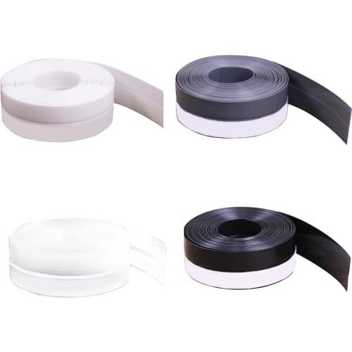 1 Roll PVC Bath Wall Sealing Strip Waterproof Self Adhesive tape Kitchen Sink Basin Edge Sealing tape four colors optional 50m