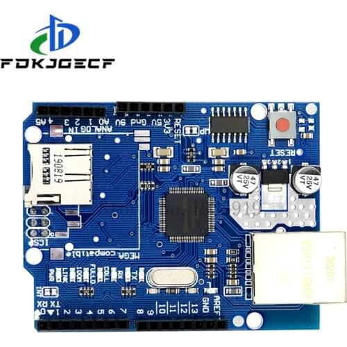 1pcs Shield Ethernet Shield W5100 R3 For UNO Mega 2560 1280 328 UNO R3 W5100 Development board for arduino