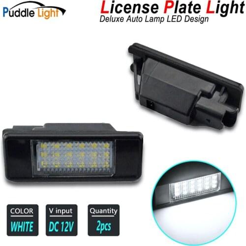 2X LED License Number Plate Light For Citroen Berlingo Estate C5 C4 Picasso C2 C3 C6 C8 DS3 DS5 Jumpy C-Elysee Evasion MPV