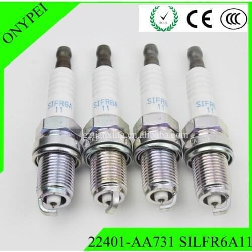 4-6pcs/lot 22401-AA731 SIFR6A11 Iridium Spark Plug For Subaru Legacy Outback 2010-2012 2.5L SIFR6A 11 22401AA731 SIFR6A-11