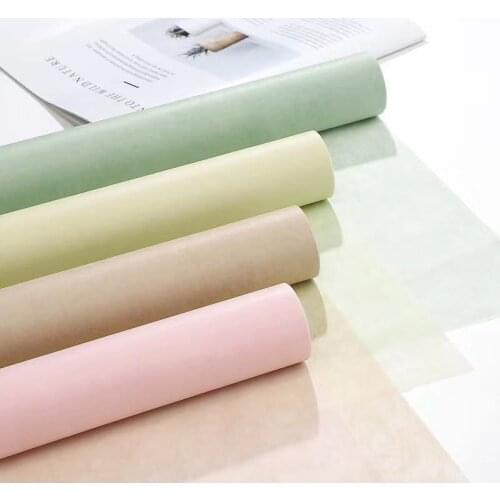 58cmx10yards Roll Milk Cotton Translucent Flower Wrapping Paper Korean Florist Packaging Craft Art Paper Gift Packing Materials
