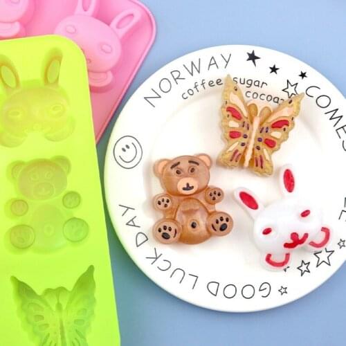 6 Groups of 3 Groups of Different Shapes Silicone Cake Mold, Aromatherapy Plaster Mold Rice Cake Hair Cake Mold Non-stick Mold