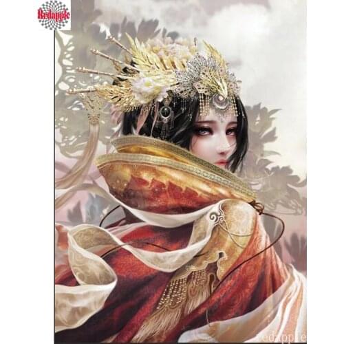 DIY Diamond Painting Cross Stitch Japanese woman arts full Square Diamond Embroidery sale Home Decoration 5D diamond Mosaic Kits