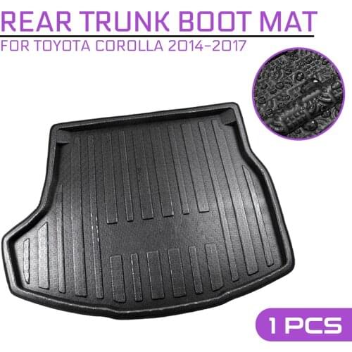 Car Floor Mat Carpet For TOYOTA COROLLA 2014 2015 2016 2017 Rear Trunk Anti-mud Cover