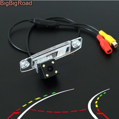 BigBigRoad Car Intelligent Dynamic Tracks Rear View Camera For Hyundai Elantra Terracan Tucson sonata Accent Sorento Waterproof