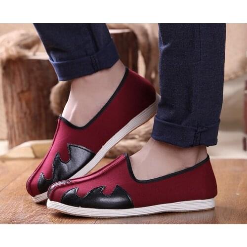 Black/red handmade multi-layer cotton martial arts kung fu shoes taoism Taoist shoes tai chi wushu sneakers