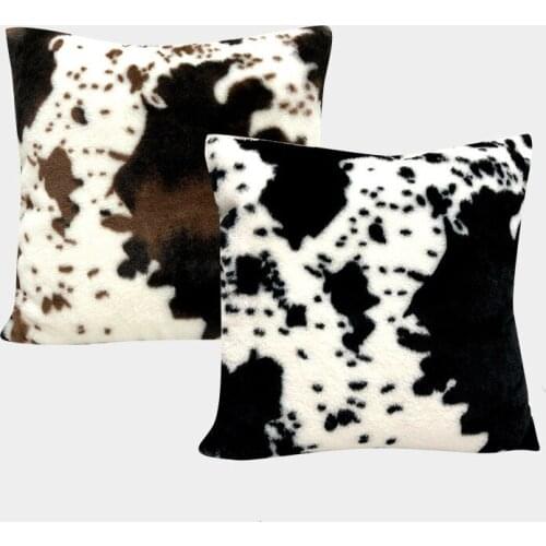 Hot Sale Cow Pattern Animal Pattern Plush Pillow Bedside Sofa Office Car Cushion No Inner