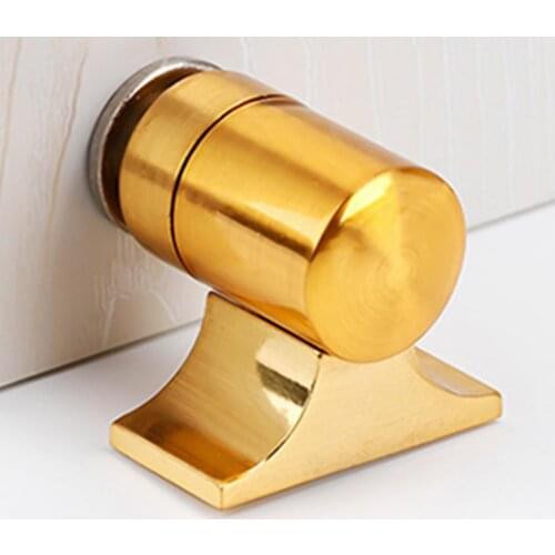 Door Stopper Ground-mounted Stable Installation Thick Base Magnetic Punch-free Door Stopping Bumper for Bedroom