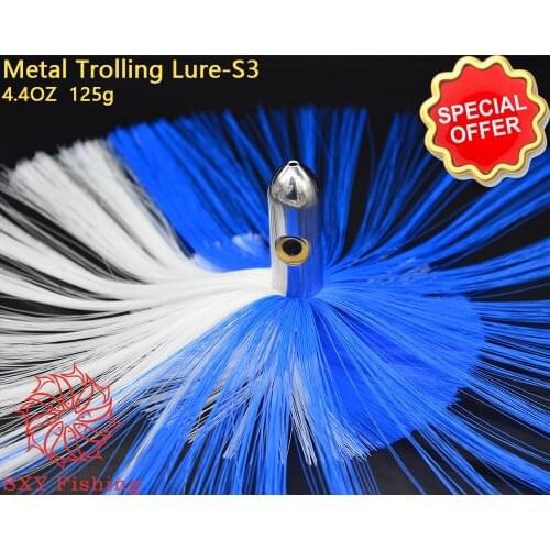 SXY fishing S3 Deep-sea fishing Fake lure False hair lure Wire yarn lure Drag the bait All Metal Octopus Lure Tuna Lure