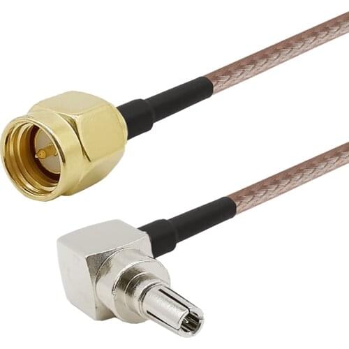 CRC9 Male Plug Right Angle to SMA Male Connector RF Coaxial Cable CRC9 to SMA RG316 Pigtail Cable for HUAWEI 3G modem E156