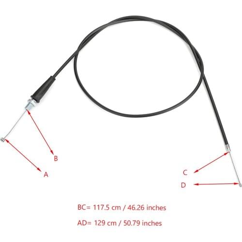 Areyourshop For 100cc 125cc 150cc 200cc Dirt Pit Bike Throttle Cable Handle Bar Set Motorcycle Accessories