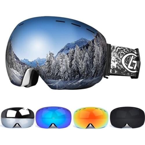 Ski Goggles Double Layers UV Anti-fog Big Ski Mask Glasses Skiing Snow Snowboard Goggles Men Women Ski Eyewear