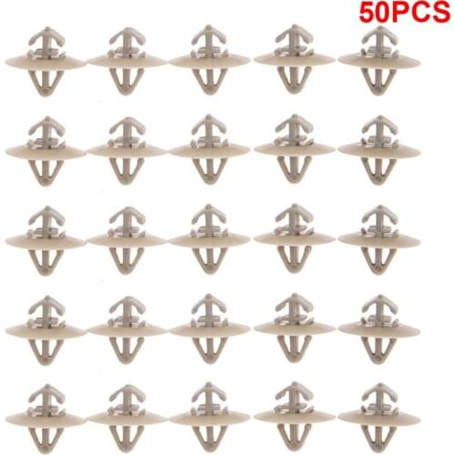 Dropship 50PCS Plastic Side Moulding/Door Trim Clips Exterior Door Card Panel Retainers Clips Rubbing Strips For Vauxhall Vivaro