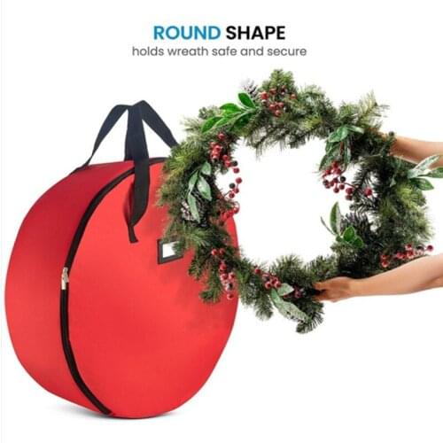Foldable Christmas Tree Bag Xmas Wreath Storage Bag Wreath Bag For Storing Christmas Tree Garland Home Storage