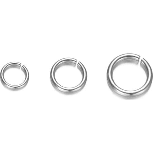 500pcs 4 5 6 7 mm Stainless Steel Jump Rings Jewelry Findings Open Single Loop Connectors Split Rings for DIY Jewelry Making