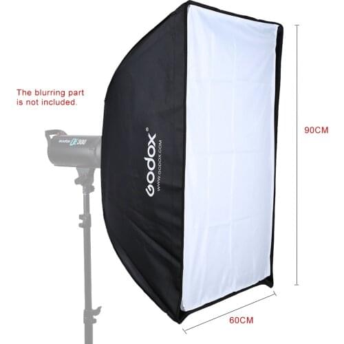 Godox 60 * 90cm / 24 * 35in SB-US Quadrangle Umbrella Softbox for Studio Flash Speedlite