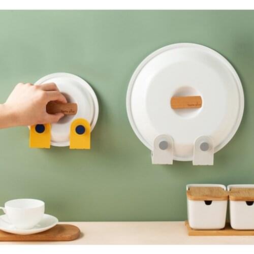 Pot Cover Rack, Storage Rack, Wall Hanging, no Hole Sticking Board, Cutting Board Rack, Hook Rack, Kitchen Bathroom Storage