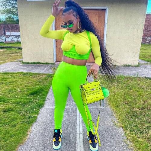 Streetwear Tracksuit Women Backless Crop Top Skinny Leggings 2 Piece Sets Womens Outfits Festival Clothing Sporty Matching Sets