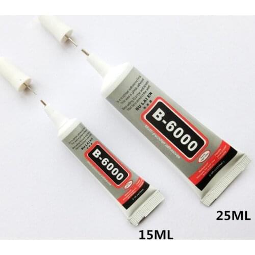 2pcs 15ML 25ML B6000 Liquid Super Glue Nail Gel DIY Jewelry Crystal Rhinestone Multipurpose Adhesive Fix Phone Screen Glass Tool