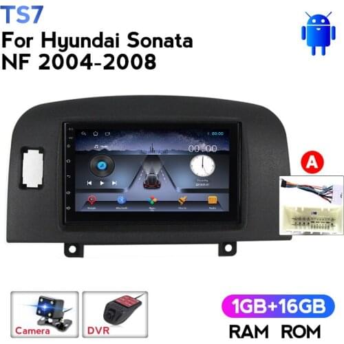 1+16G 7inch BT WIFI carplay Android Car Radio Navigation GPS Player For HYUNDAI Sonata NF 2004 2005 2006 2007 2008 No 2 Din DVD