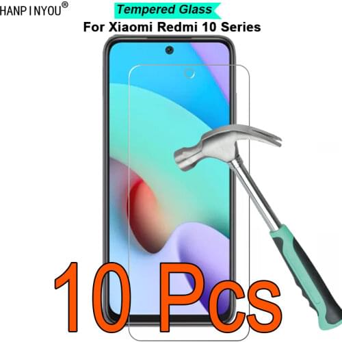 10 Pcs/Lot For Xiaomi Redmi 10X / Pro 5G 9H Hardness 2.5D Ultra-thin Toughened Tempered Glass Film Screen Protector Guard