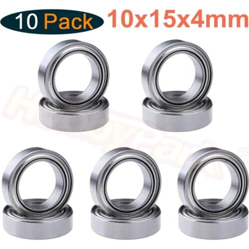 10Pcs Ball Bearings 10x15x4mm For HPI WR8 Flux Rally Ken Block Savage Baja 5B 5T 5SC Bullet ST MT 3.0 B030