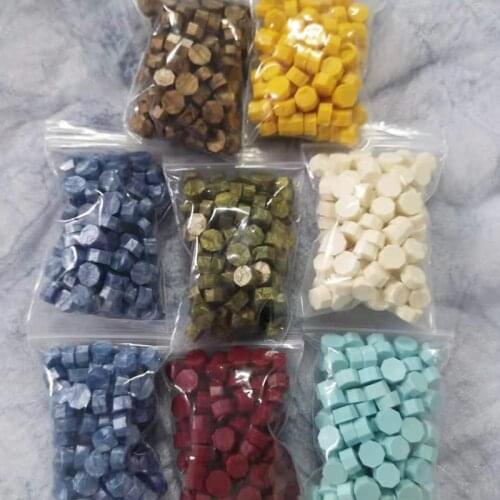 100pcs Sealing Wax Seal beans Stamp Beads for vintage craft Envelope Wedding Wax seal Ancient Sealing Wax stamp Making Tools