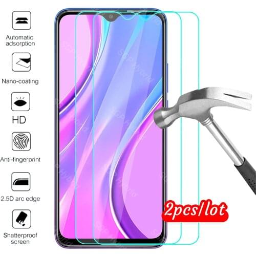 2pcs protective glass on redmi 9 glass for xiaomi redmi 9 redmi9 screen protector film xiomi xaomi xiami redmi 9 tremp glas 6.53