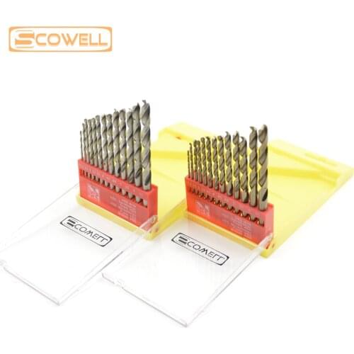 30% Off 13PCS Stainless Steel Drill Bits Kit 1.5mm to 6.5mm HSS Cobalt M35 HSS M2 Twist Drill Bit Meter Drill jobber drill bits
