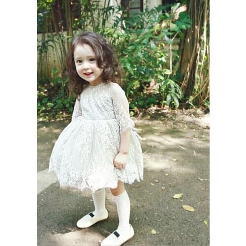 Afairytale children girls dress Korean style princess dress lace tutu girl dresses for Birthday Party Child clothes for 2T-7T