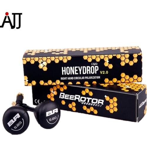 2PCS BeeRotor 5.8G Antenna SMA V2.0 3DBi HoneyDrop Right Hand Circular Polarization Antennas For FPV Racing Quadcopter