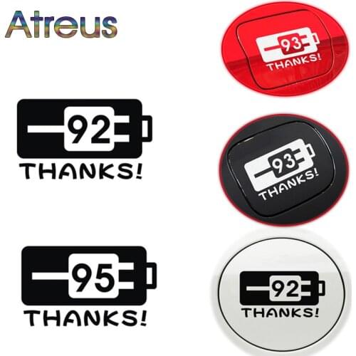 Atreus PVC Car fuel tank cap stickers For VW Golf 4 7 5 MK4 Mazda 6 3 cx-5 Peugeot 206 207 208 508 Touareg Tiguan 2017 Jetta MK6
