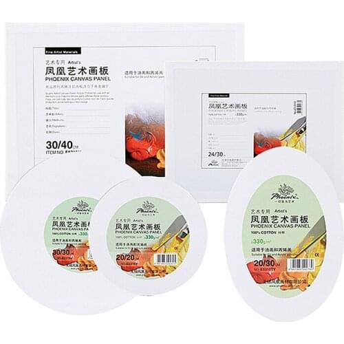 White Blank Art Board Artist Canvas Art Board Acrylic Oil Painting Wood + Cotton Art Painting A Variety of Sizes Are Available