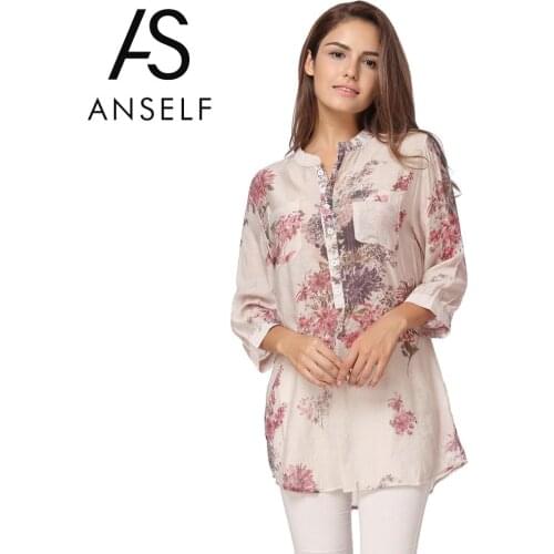 Plus Size 3XL 4XL 5XL womens tops and blouses Long Shirt Vintage Floral Summer Tops Ladies Office Work Wear Korean Fashion tunic