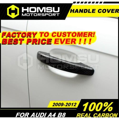 Carbon fiber door handle cover for AU-DI A4 B8 2009-2012 carbon fiber Handle cover For AU-DI A4 B8 2009-2012