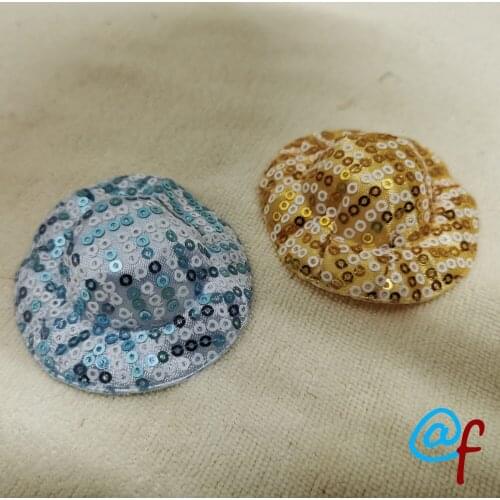 N-12 2pcs Pearlescent Film Doll Caps Hats Girl DIY for 1/6 OOAK Beauty Dolls Headwear