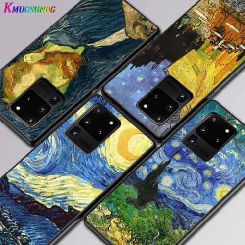 Van Gogh Oil Painting Illustration For Samsung A01 02 02S 11 12 21 21S 22 31 32 41 42 51 72 S20 Ultra Plus 4G 5G phone Soft Case