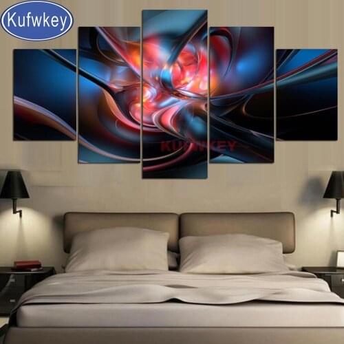 5 Plane Abstract art full square round Drill Diamond Painting Cross Stitch Mosaic diamond Embroidery rhinestone Painting deocr