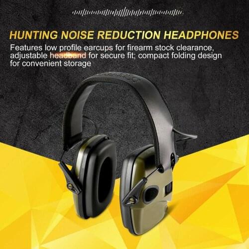 Headphone Electronic Shooting Earmuff Amplification Anti-noise Sound Protective Headset Tactical Hearing Protector Outdoor