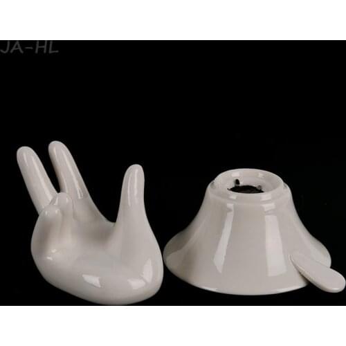 New Porcelain Fine Mesh Kungfu Tea Funnel Strainer Filter W/ Holder Stand Health Tea Parts Accessories Tools