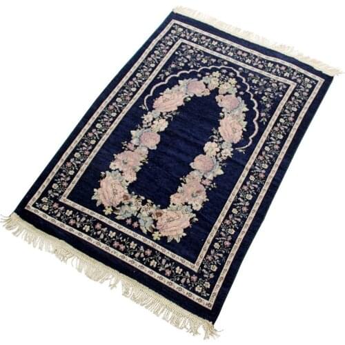 New Islamic Muslim Salat Musallah Prayer Mat Travel Prayer Blanket Home Decor Non-Slip Tassel Bedside Rug Floor Carpet 70*110cm