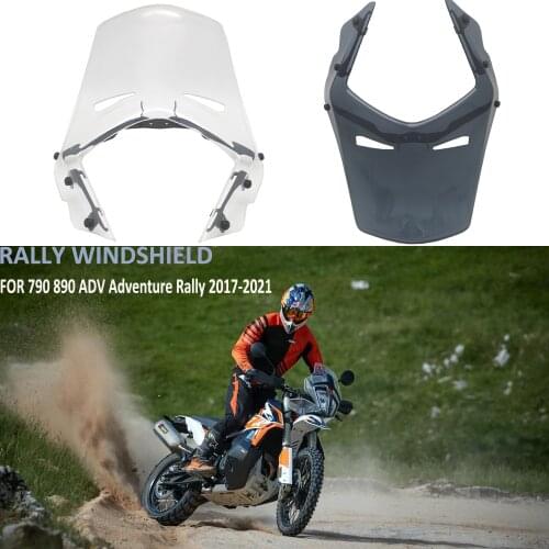 Compatible FOR 790 890 ADV Adventure Rally 2017-2021 Motorcycle New Rally Windshield Wind Deflector WindScreen Visor Viser